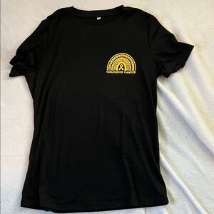 Childhood Cancer Awareness Week Wear Gold Logo Tshirt (women’s S)